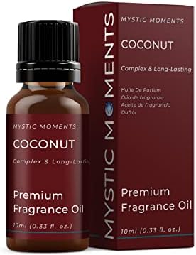 רגעים מיסטיים | שמן ניחוח קוקוס - 10 מל - מושלם לסבונים, נרות ופריטים לטיפול בעור ושיער